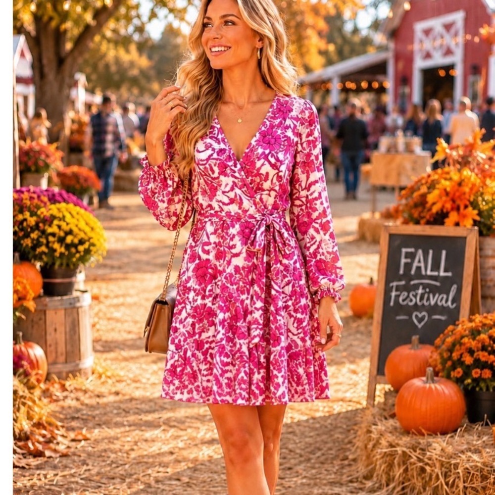 Cottagecore Flying Tomato Dress Sz m Pink Floral Mini TradWife‎ prairie